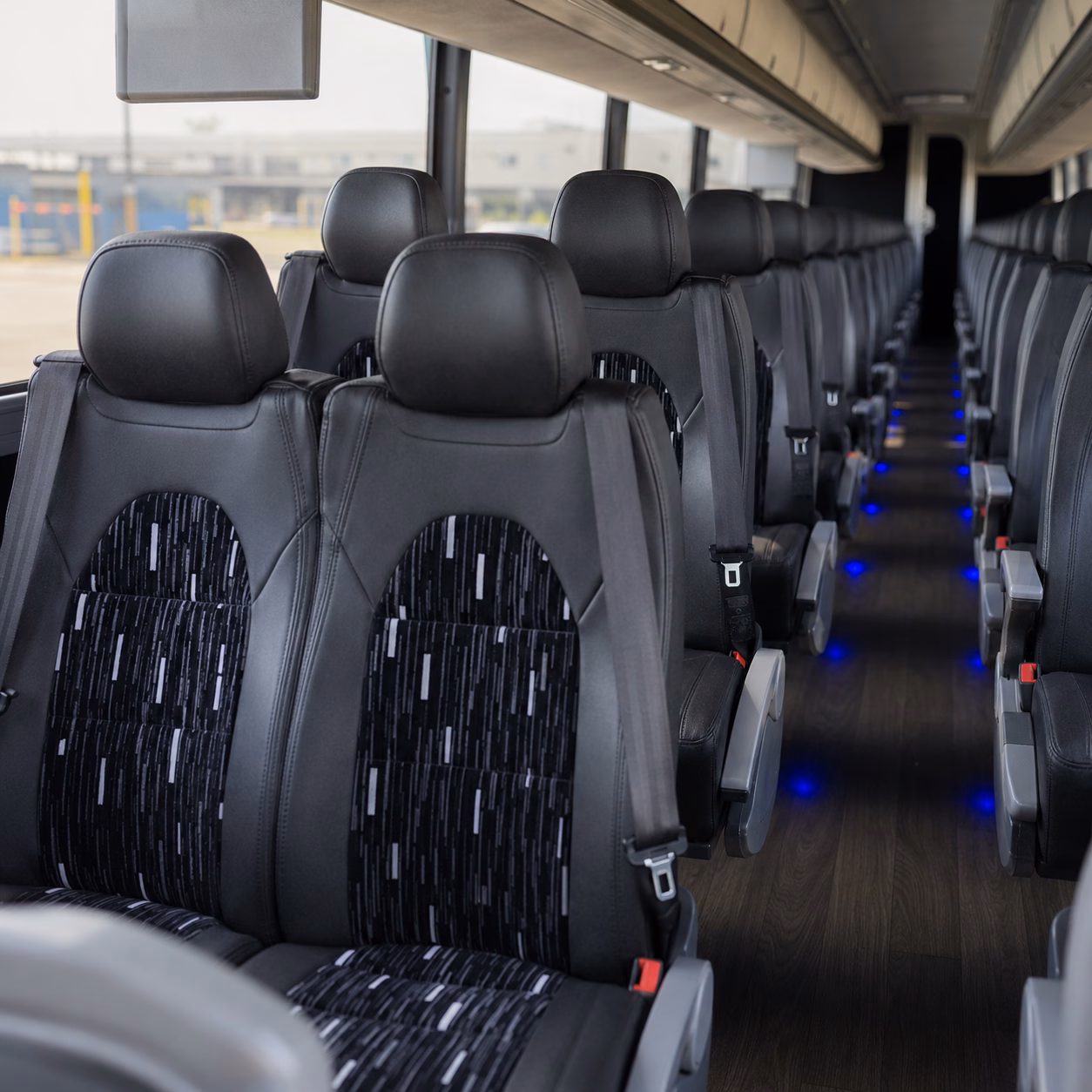 tracy charter bus services interior