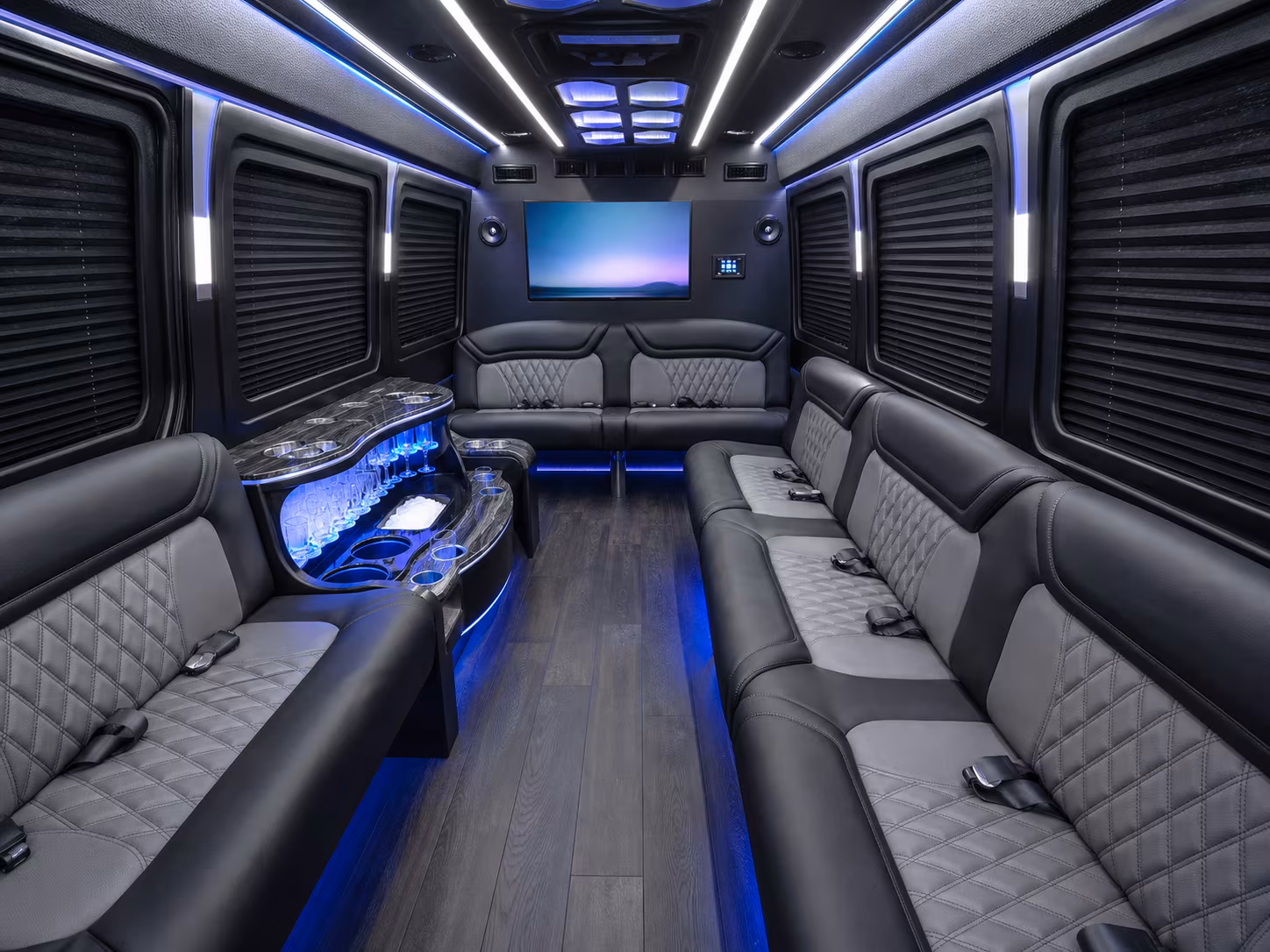 tracy party bus interior