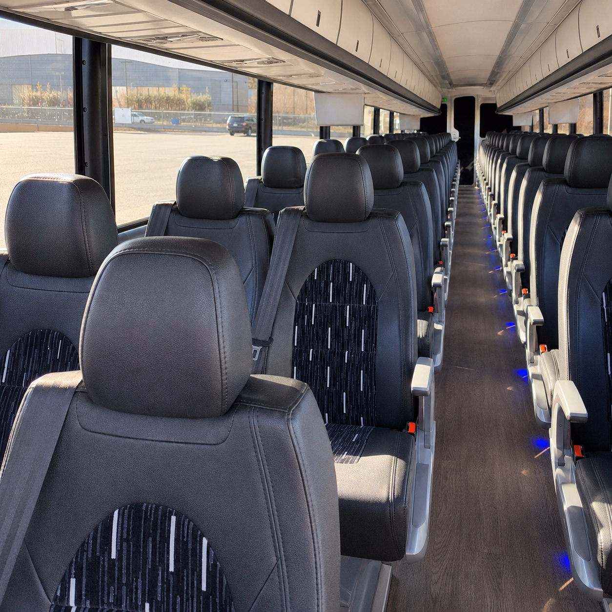 tracy private event transportation onboard seating